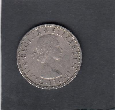 Beschrijving: 2 Shillings  ELIZABETH II